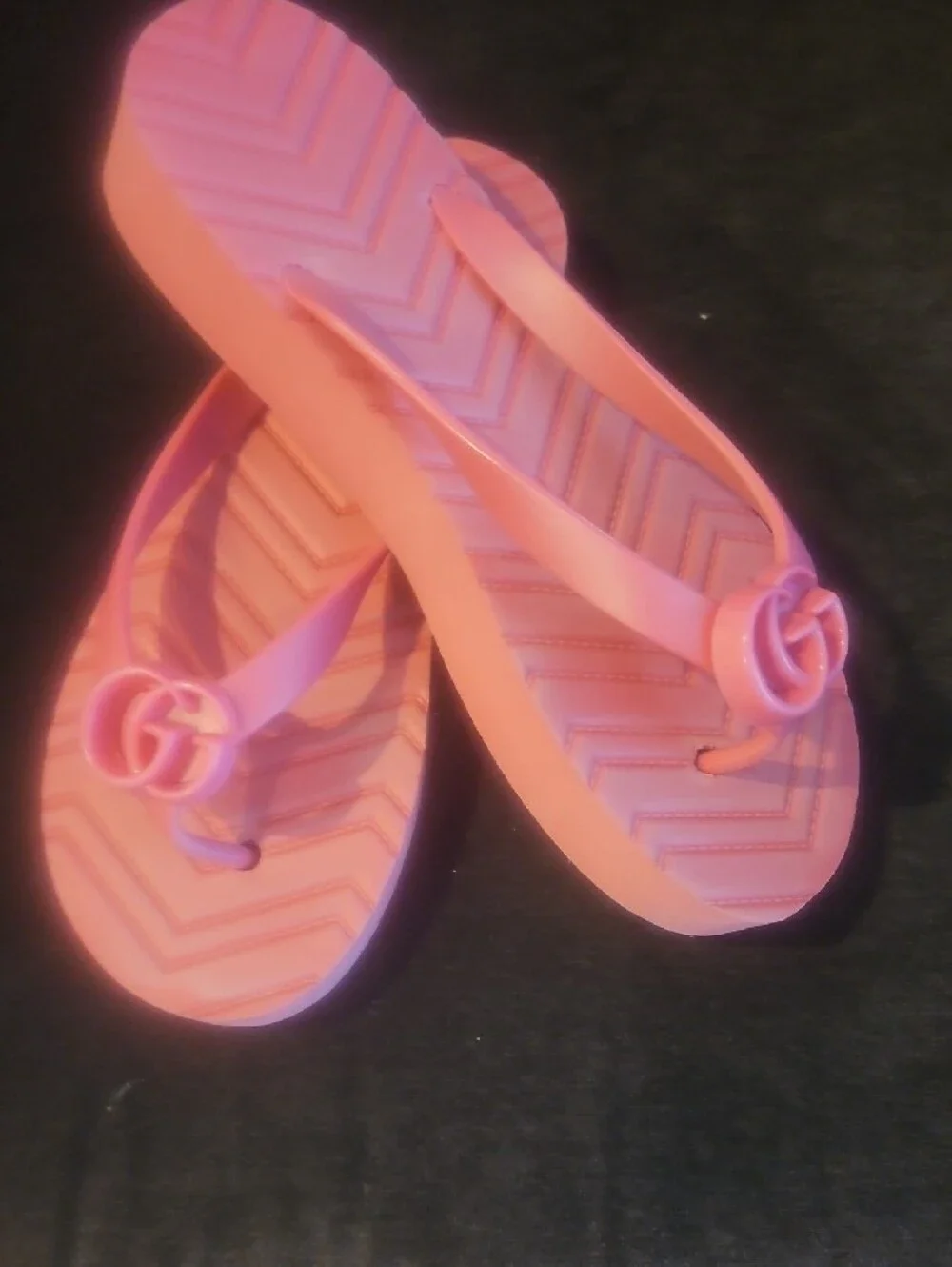 Pink Women's Rubber Flip Flops